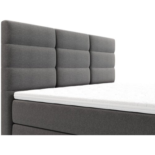CARRYHOME POSTELJA Z VZMETNICO 140 cm x 200 cm , tekstil antracit Slike