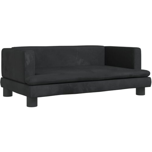 Maison Chic Otroški kavč - Otroški divan - Otroški sedež črn 80x45x30 cm žamet, (21729610) Cene
