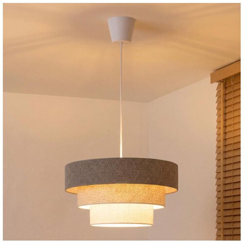  Brilagi - Visilica na sajli LUNETA 1xE27/60W/230V prečnik 40 cm siva/krem/bela Cene