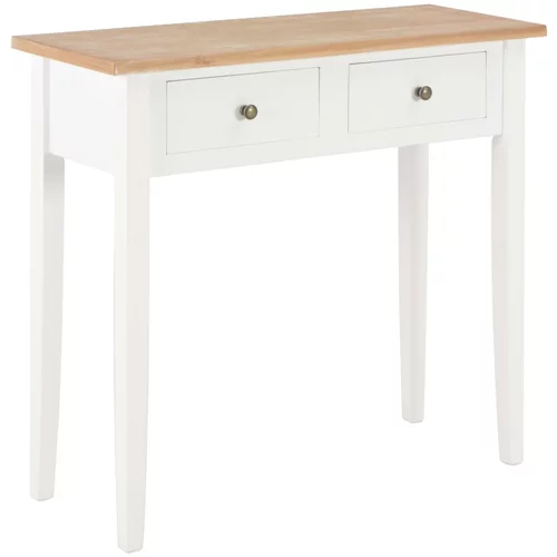 vidaXL 280053 Dressing Console Table White 79x30x74 cm Wood