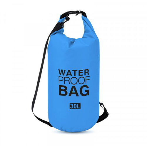 vodootporna torba dry bag 30L svetlo plava Slike