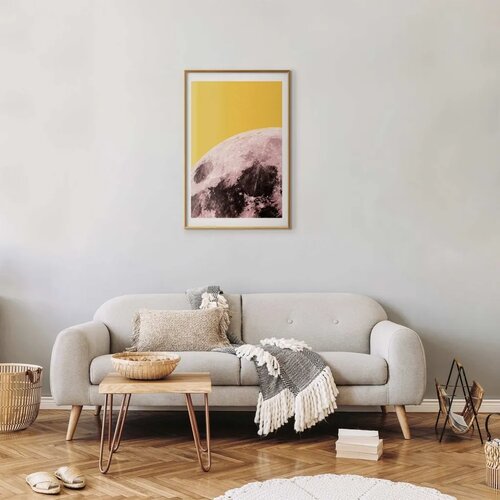  Plakat Sunny Moon 21x30 Zlatni okvir s margom Cene
