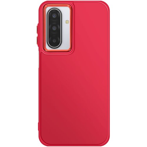  Ovitek za Galaxy A17, mat zaključek z metaliziranim robom kamere, Rdeča, (5000190195) Cene