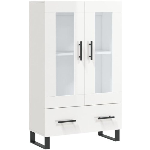Maison Chic Visoka omara - Komoda - Predalnik visok sijaj bela 69,5x31x115 cm inženirski les, (21719830) Slike