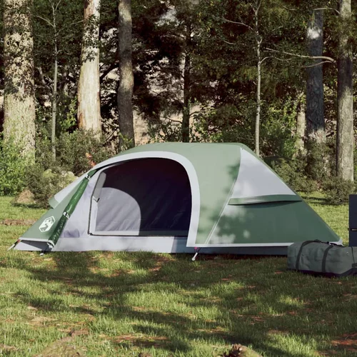 vidaXL Kupolasti šator za kampiranje za 1 osobu zeleni vodootporni