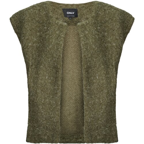 Only Telovniki &amp;amp; Jope ONLMILA WAISTCOAT Kaki Slike