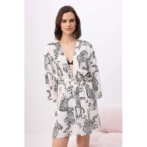TRENDYOLMILLA Ženski ogrtač Thmss24Sb00002, Krem Slike