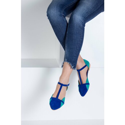 Fox Shoes Saks Blue Water Green Women's Shoes Cene