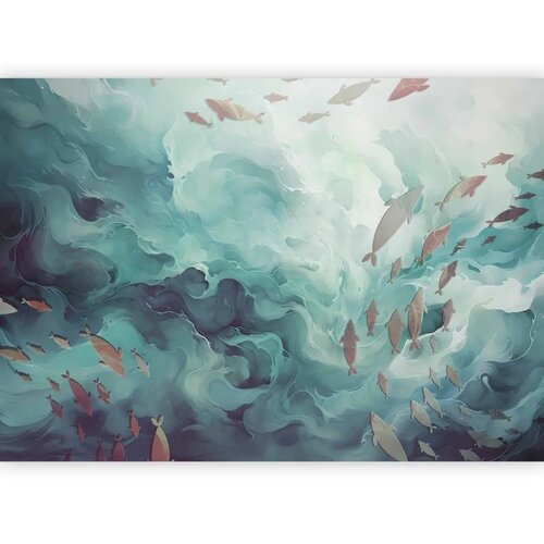  Foto tapeta - Fish in the ocean 500x350 Premium Slike