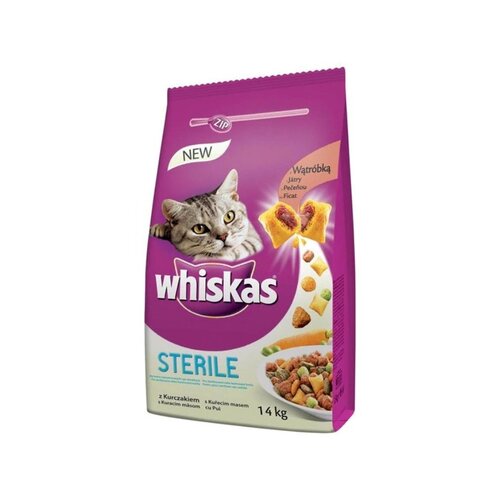 Whiskas 1+ Sterile piščanec - 14 kg Cene