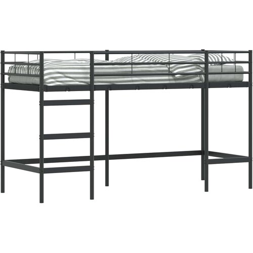  Okvir Krevet za Dječji Loft Crna 74,5 x 190 cm Čelik Slike