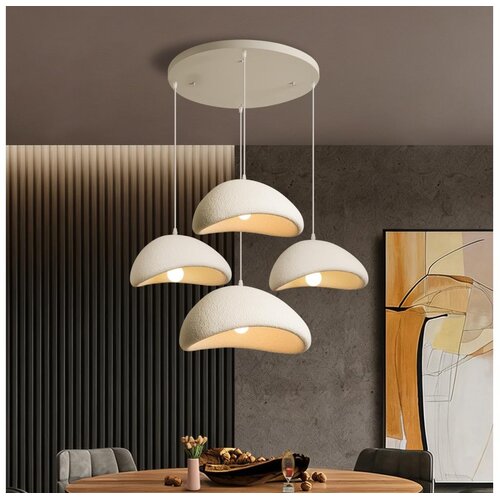 Brilagi Luster na lanku WABI SABI 4xE27/60W/230V beli Slike
