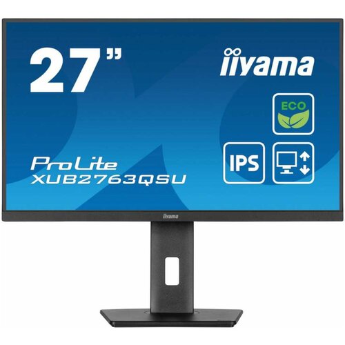 Iiyama 68.6cm/27“ (2560x1440) ProLite XUB2763QSU-B1 16:9 QHD IPS 2ms 100Hz HDMI DP USB Speaker Pivot Black Cijene