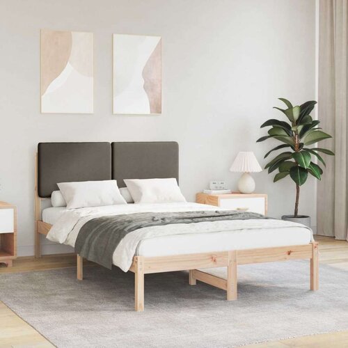  Posteljni okvir z oblazinjenim vzglavjem Taupe 135 x 190 cm, (5000101439) Cene