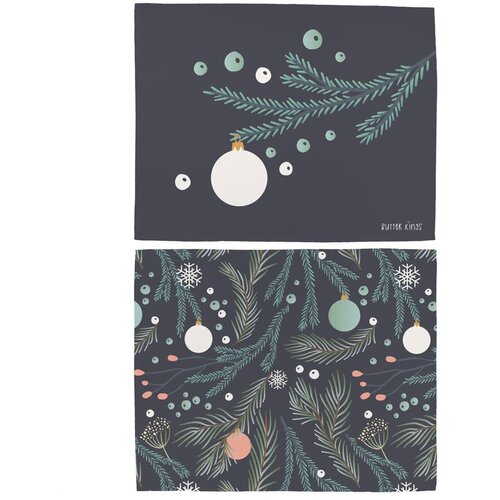 Butter Kings Tekstilni podmetač 2 kom s božićnim motivom 35x45 cm Christmas Deco &ndash; Cijene