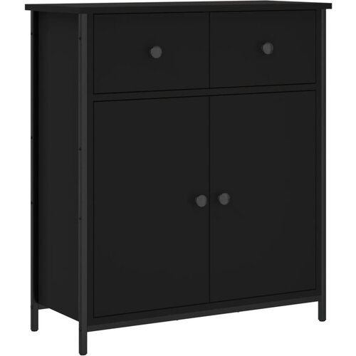 Maison Chic Komoda - Predalnik črna 70x30x80 cm inženirski les, (21716245) Cene