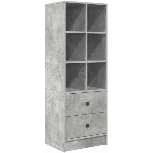  Stol s ladicama 2 pcs Betonski sivi Slike