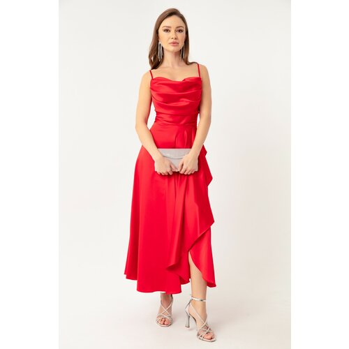 Lafaba Evening & Prom Dress - Red - Wrapover Cene
