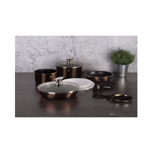 Berlinger Haus BH/7041 set jedilnega pribora, Metallic Line Shiny Black Edition, 9-delni, Metallic Line Shiny Black Edition Slike