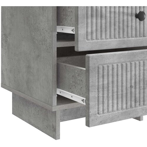  Noćni ormar Betonska siva 43 x 41 x 66,5 cm Konstruirano drvo Slike