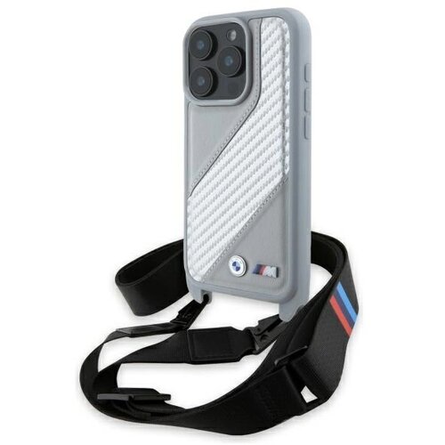 BMW M EDITION CARBON STRIPE & STRAP CASE ZA IPHONE 16 PRO SIVA, (21896896) Cene
