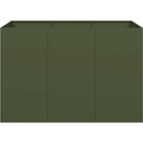 VidaXL Sadilica maslinastozelena 120x80x80 cm od čelika Slike