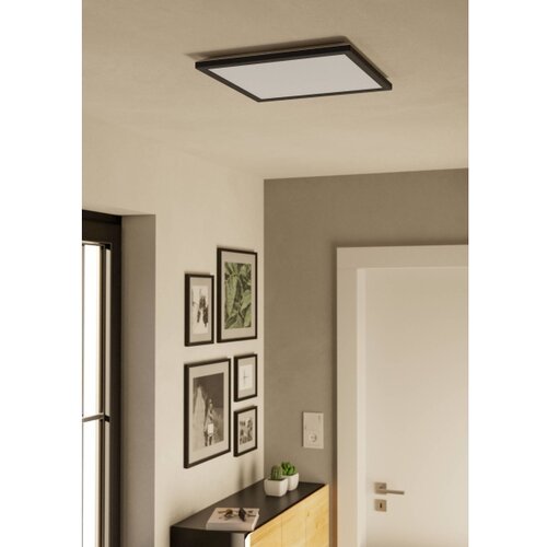 Eglo 901443-LED Stropno svetlo za kupatilo ROVITO 17,6 W/230 V 39&amp;times;39 cm IP44 crna Slike