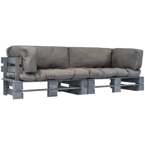  2-dijelni set vrtnih sofa od paleta od borovine s jastucima Cene