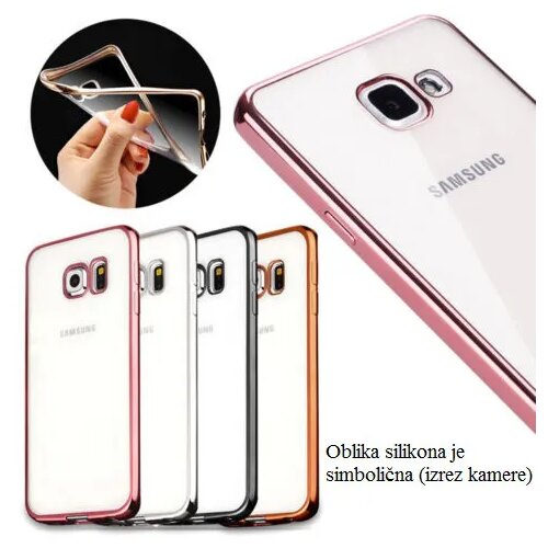 Nillkin silikonski ovitek z okvirjem za samsung galaxy A3 2017 A320 - srebrn Cene