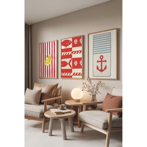 WALLXPERT &Ccedil;-300830 - 5070 Vi&scaron;enamenski Set Dekorativnih Slika (3 Komada) Cene