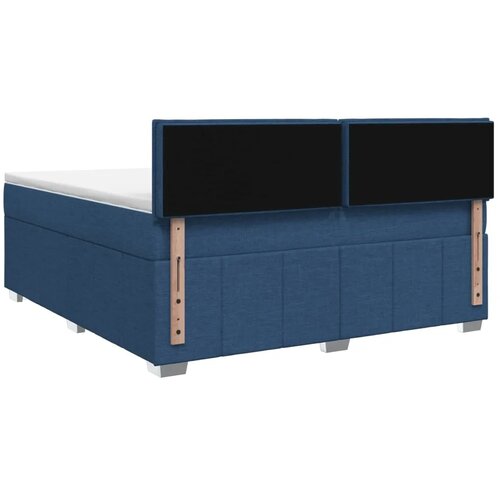  Boxspring krevet s madracem Plava 140 x 200 cm Tkanina - Plava 140 x 200 cm Dizajn linija Slike