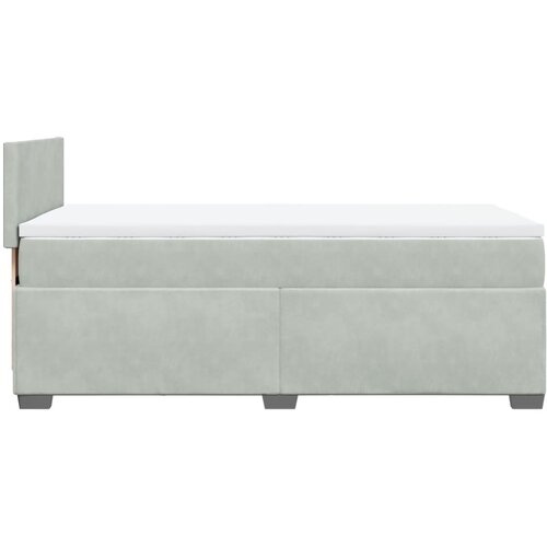 Box spring krevet s madracem svjetlosivi 100x200 cm bar&amp;scaron;unasti Slike
