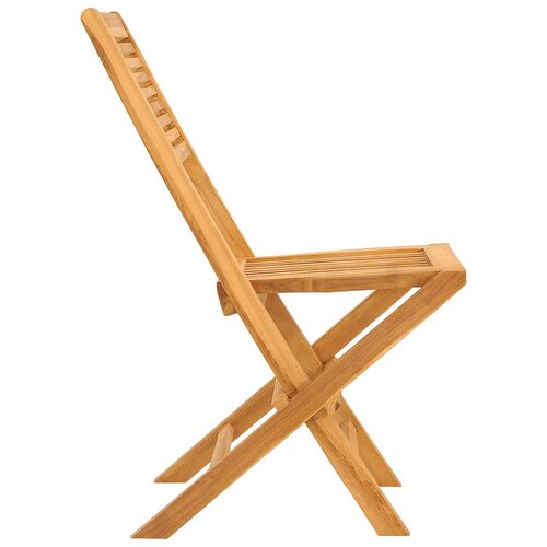  Sklopive vrtne stolice 2 kom 47x62x90 cm od masivne tikovine Slike