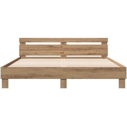  Krevetna konstrukcija Umjetnički hrast 203 x 185 x 70 cm Slike
