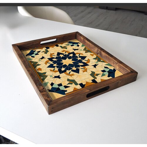 Aberto Design Poslužavnik REF012 48 x 38 x 4 cm, Šareni Cene
