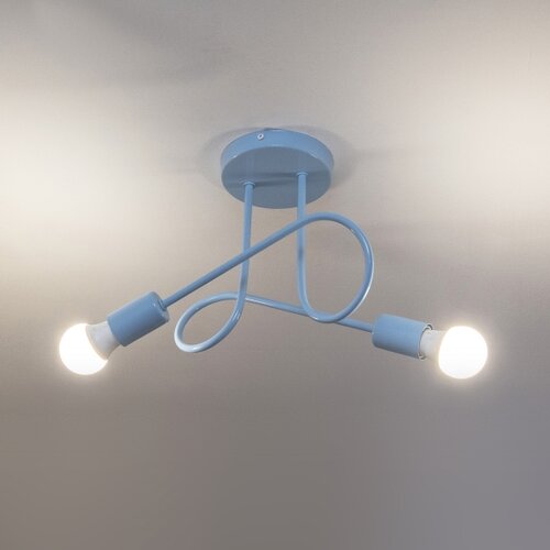  plafonski luster oxford 2xE27/15W/230V plava Slike