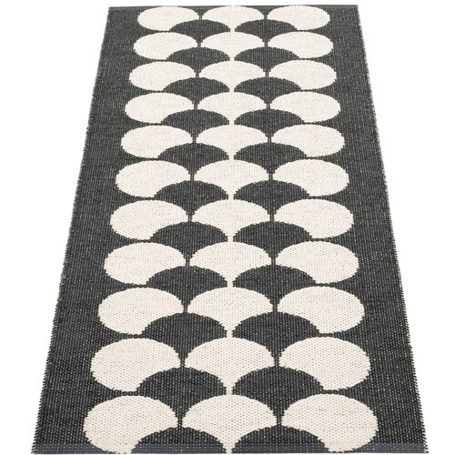 Pappelina Crna/krem unutarnja i vanjska staza 70x150 cm Poppy Black Vanilla &amp;ndash; Slike