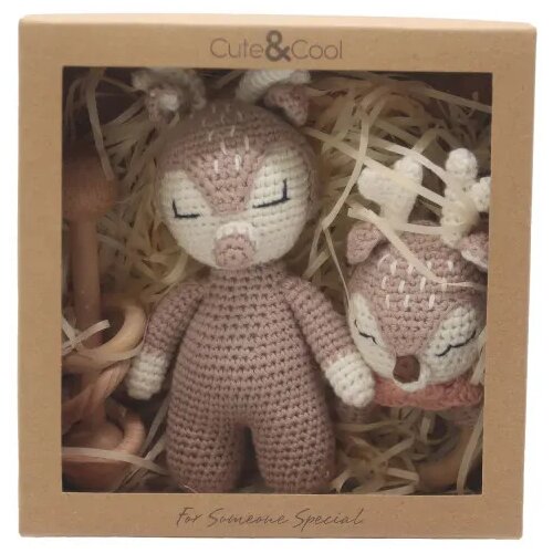 CUTE&amp;amp;COOL- Cute&amp;amp;Cool poklon set za bebe jelen 3 kom Slike