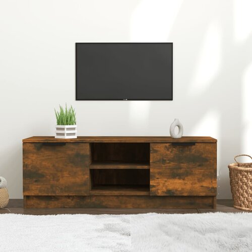 TV ormarić boja hrasta 102 x 35 x 36,5 cm konstruirano drvo Cijene