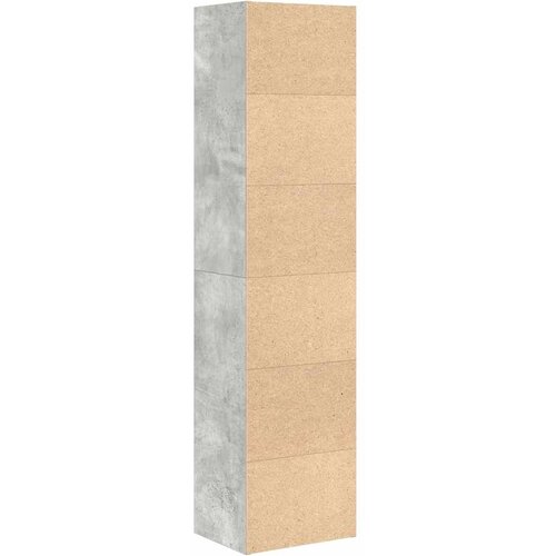 Regal za knjige boja betona 31x24x127 cm konstruirano drvo Slike