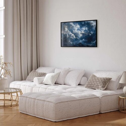  Plakat Astronomical Wonders: Clouds and Stars in Harmonious Union 42x29.7 Crni okvir Slike