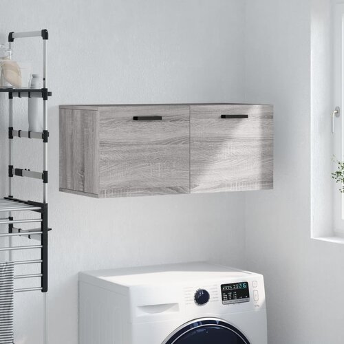 vidaXL Stenska omarica siva sonoma 80x36,5x35 cm inženirski les Cene