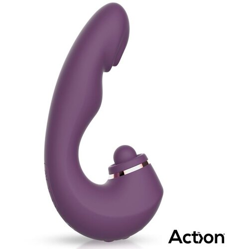Action Turis Triple Function Clit Hitting Ball with G-Spot Pulsation &amp;amp; Vibration Purple Slike