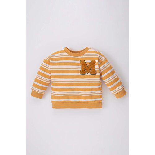 Defacto Regular Fit Striped Crew Neck Sweatshirt Slike