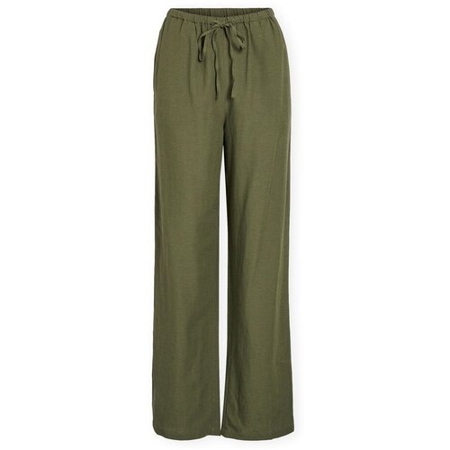 Vila Lahkotne hlače & Harem hlače Noos Prisilla Trousers - Olivine Zelena Cene