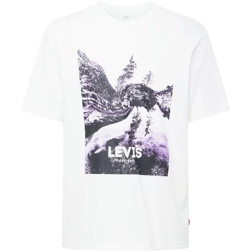 Levi's Majica sivka / pastelno lila / črna / bela