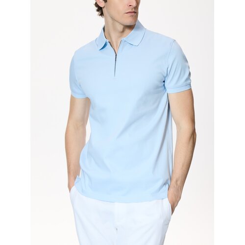 Reserved Polo-majica od merceriziranog pamuka - bljedoplavo Cijene