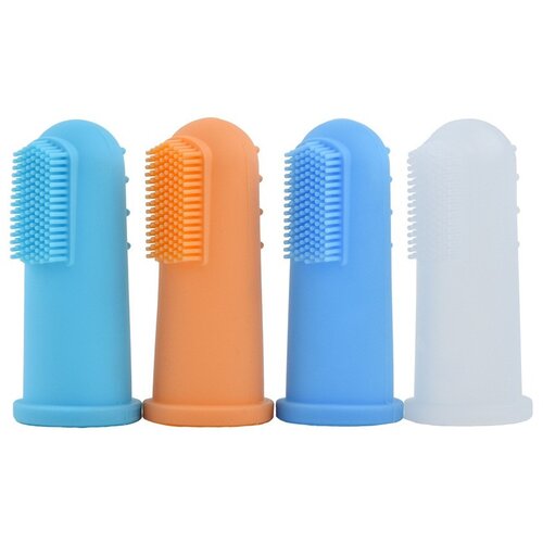 INF 4-Pack Silikonskih zobnih ščetk za prste za nego zob psov in mačk, (5000125316) Cene