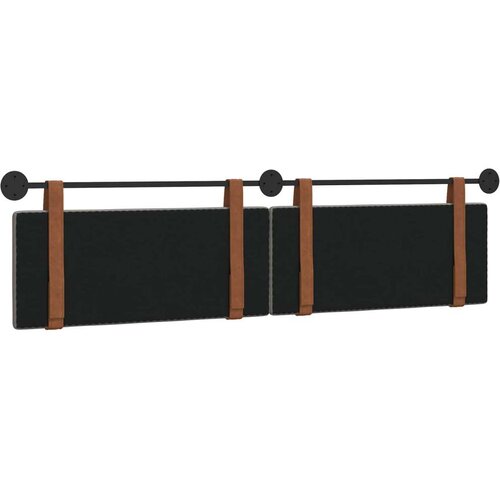  Držeće uzglavlje Zidne Sivo-smeđa 210 x 55 x 5 cm Antikni PU - Sivo-smeđa 200 cm bez LED Slike
