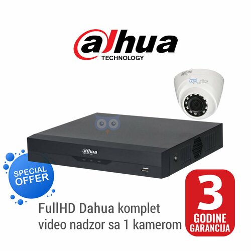 Dahua komplet video nadzor sa 1 FullHD kamerom Slike